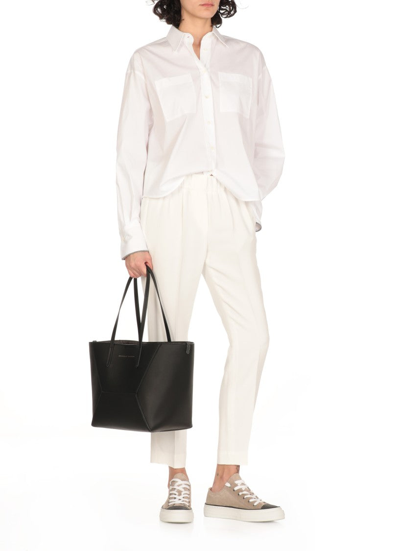 Brunello Cucinelli White Cotton Shirt