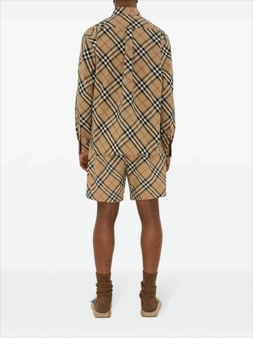 Burberry Classic Check Pattern Long-Sleeve Shirt