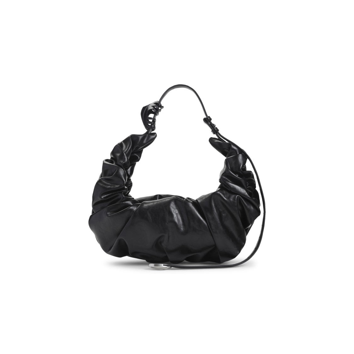 Diesel Grab-D Hobo L Black Polyurethane Handbag