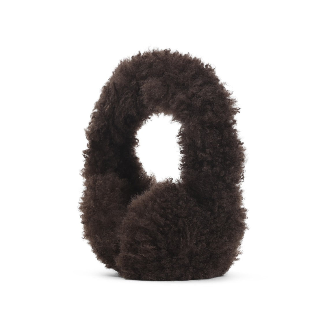 Yves Salomon Soft Curly Lamb Fur Earmuffs