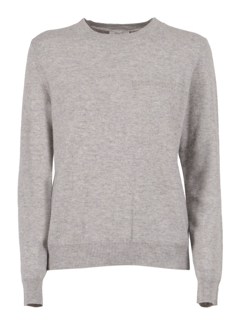 Peserico Soft Knitted Sweater With Crew Neckline