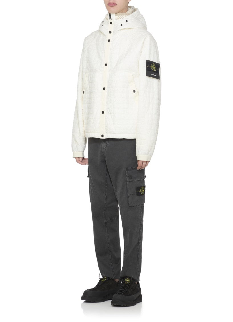 Stone Island Ivory Quilted Jacket