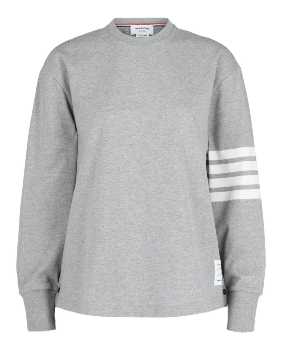 Thom Browne Jersey 4-Bar Long Sleeve Rugby T-Shirt
