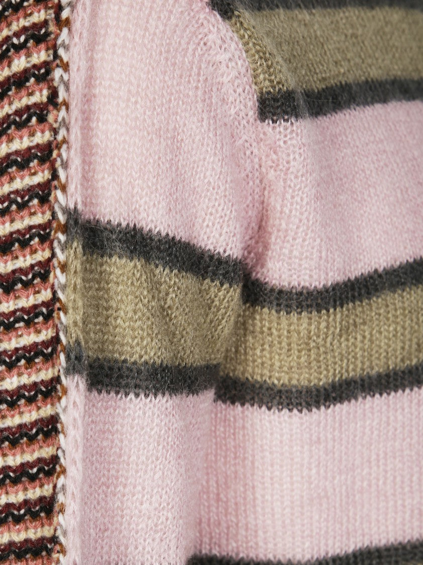 Marni Relaxed Fit Striped Knit Sweater