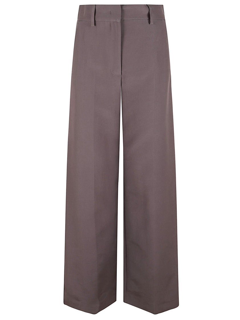Max Mara Tailored High-Waist Wide-Leg Pants With Clean Finish