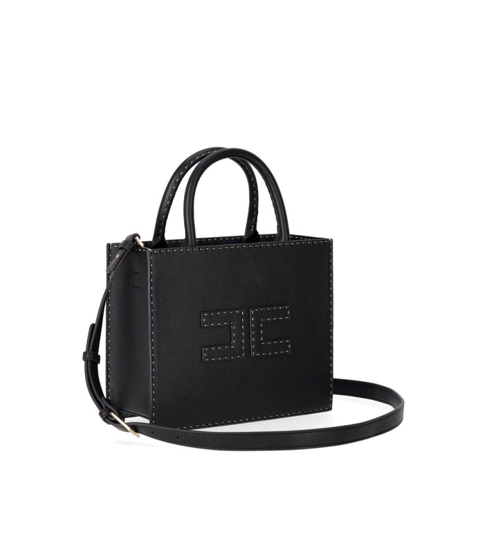 Elisabetta Franchi Pebbled Leather Effect Handbag