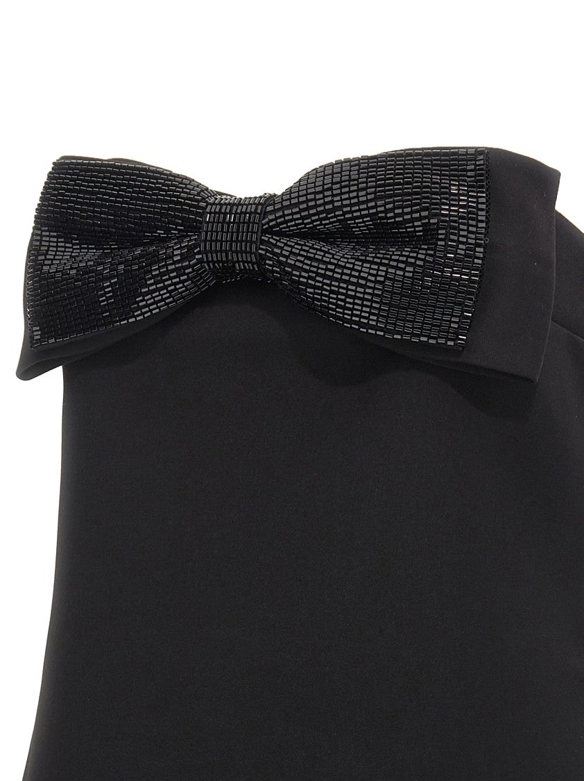 Self-Portrait 'Black Crepe Bandeau' Top