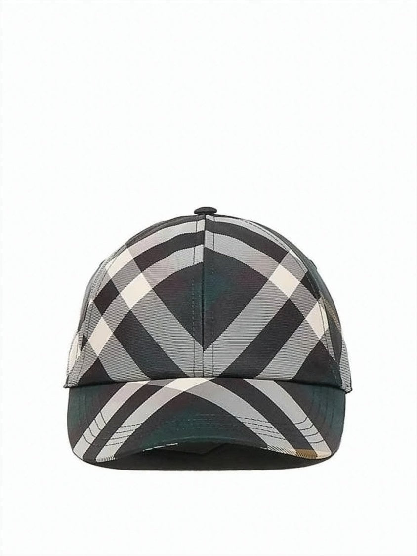 Burberry Neutral Check Pattern Baseball Cap