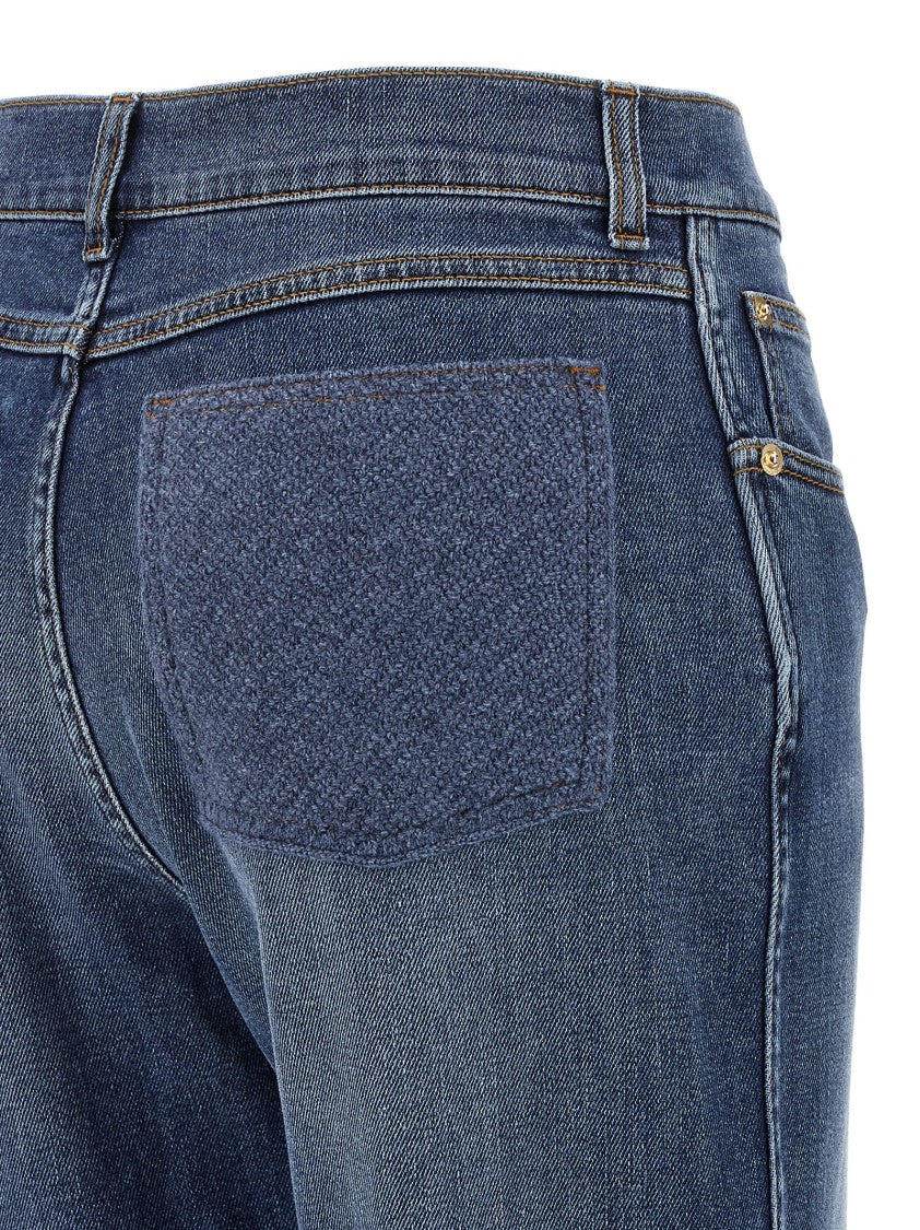 Fabiana Filippi Knitted Pocket Jeans