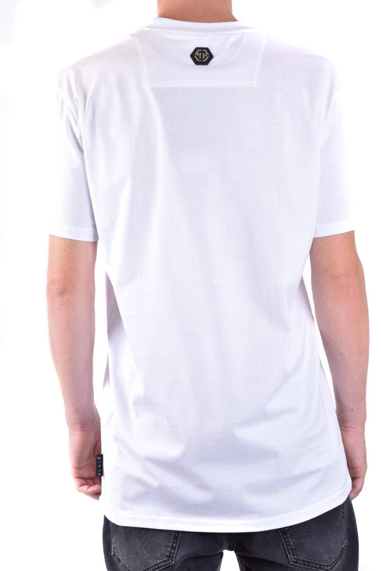 Philipp Plein White Logo Print T-Shirt