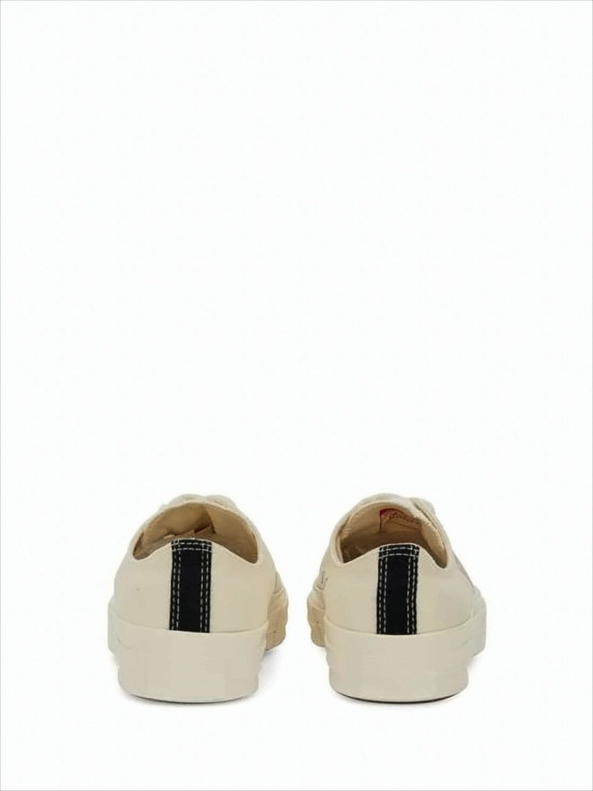 Comme Des Garçons Cotton Canvas Low-Top Sneakers With Iconic Heart Design