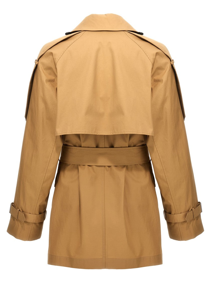 Burberry Double-Breasted Short Trench Coat