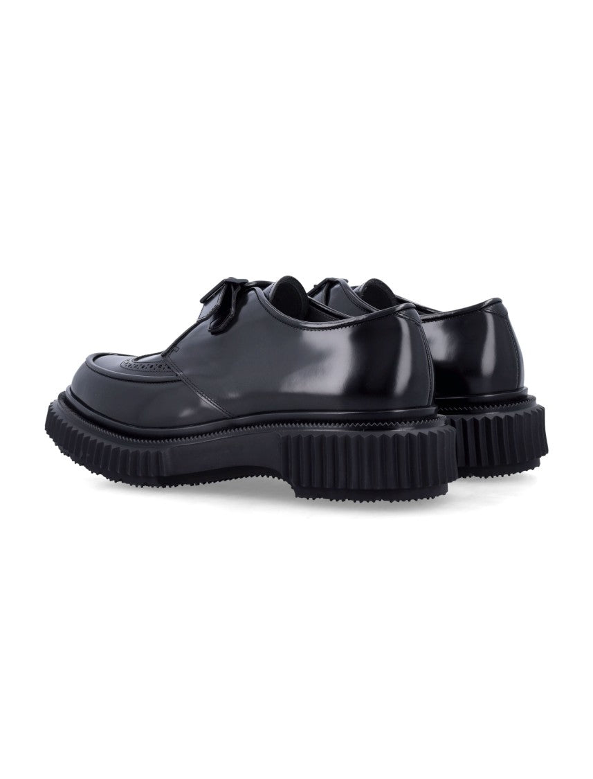 Adieu 198 Polished Black Leather Wingtip Shoes