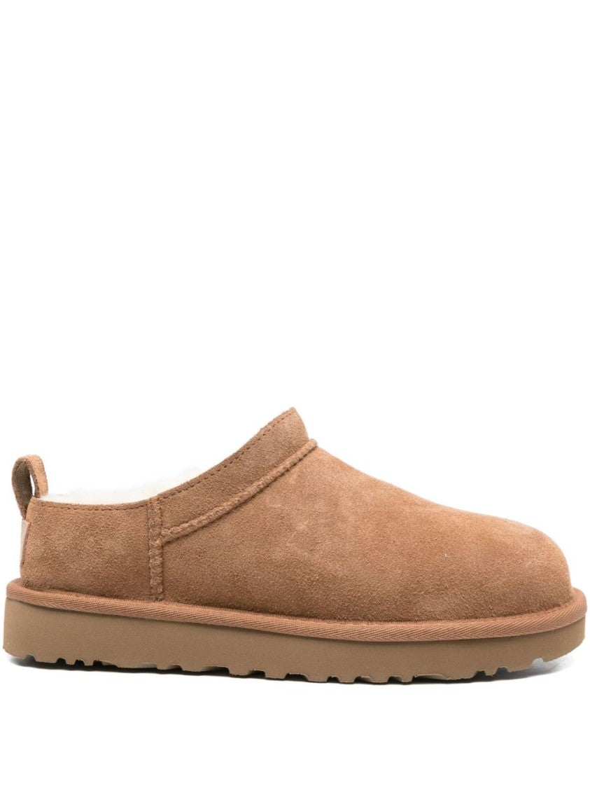 Ugg Suede Slip-On Boots With Plush Shearling Lining