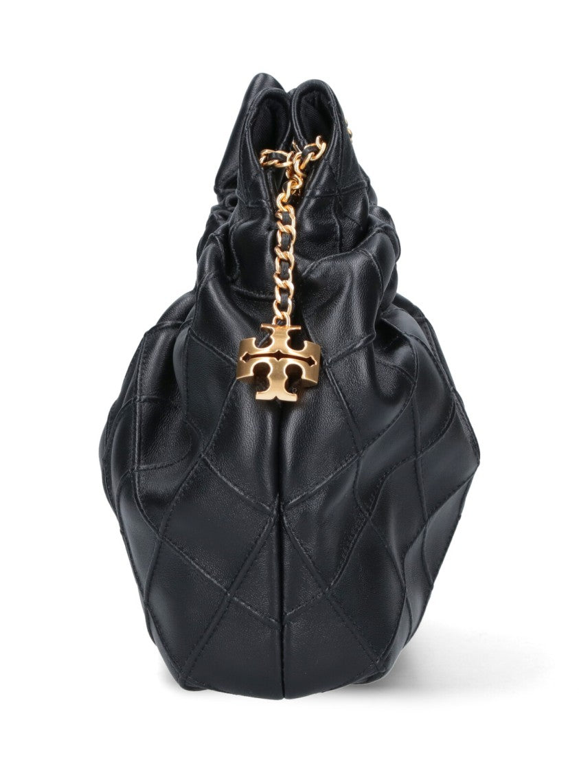 Tory Burch Structured Black Handbag With Clean Lines