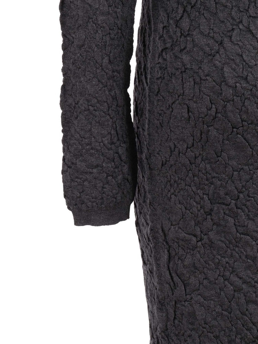Fabiana Filippi M7long Knitted Merino Wool Sheath Dress