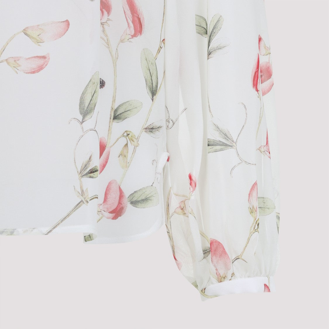 Giambattista Valli White Silk Blouse