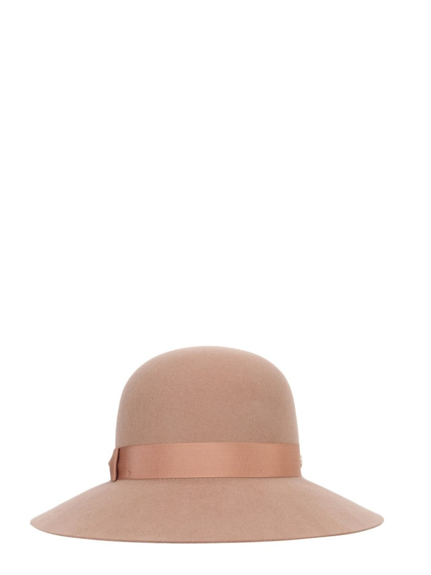 Helen Kaminski Wide-Brim Hat With Ribbon Band