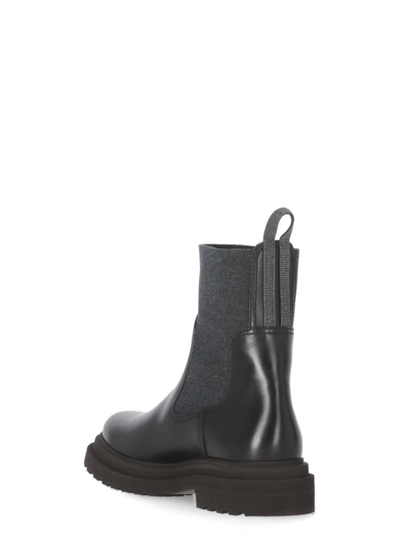 Brunello Cucinelli Precious Loop Chelsea Boots