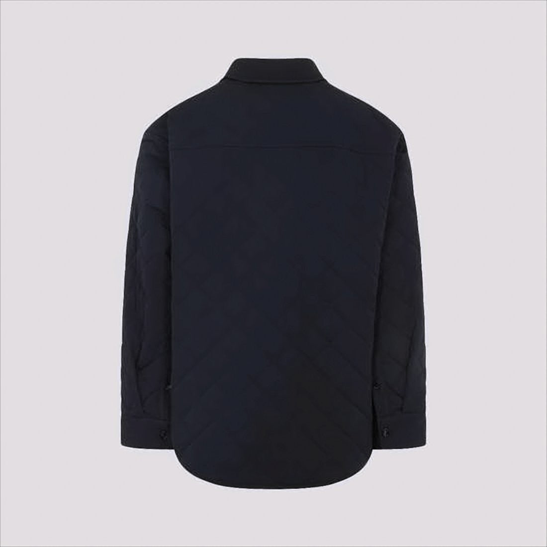 Bottega Veneta Quilted Black Casual Jacket With Button-Up Front