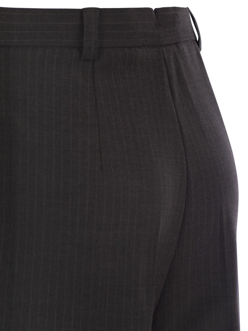 Max Mara Salsa - Straight-Leg Trousers In Virgin Wool