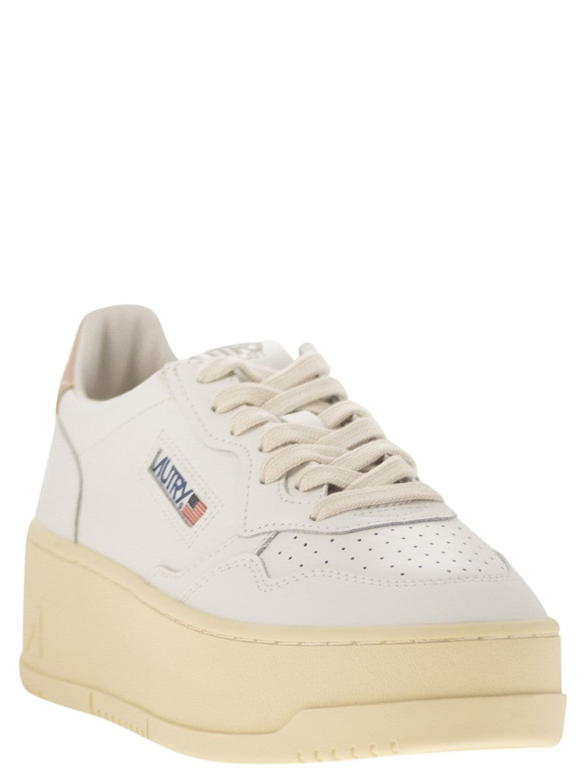 Autry Medalist Platform - Leather Trainers