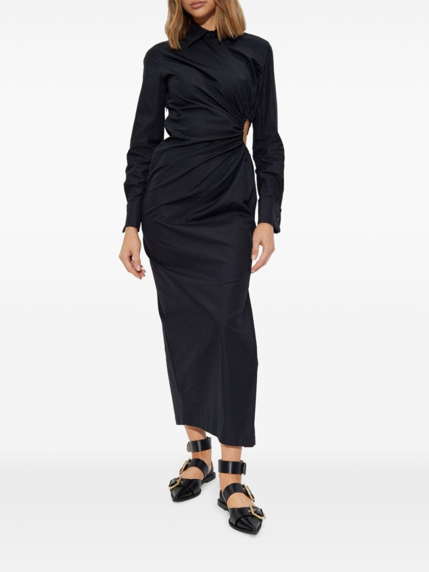 Max Mara Tailored Black Dress With Twist Detail
