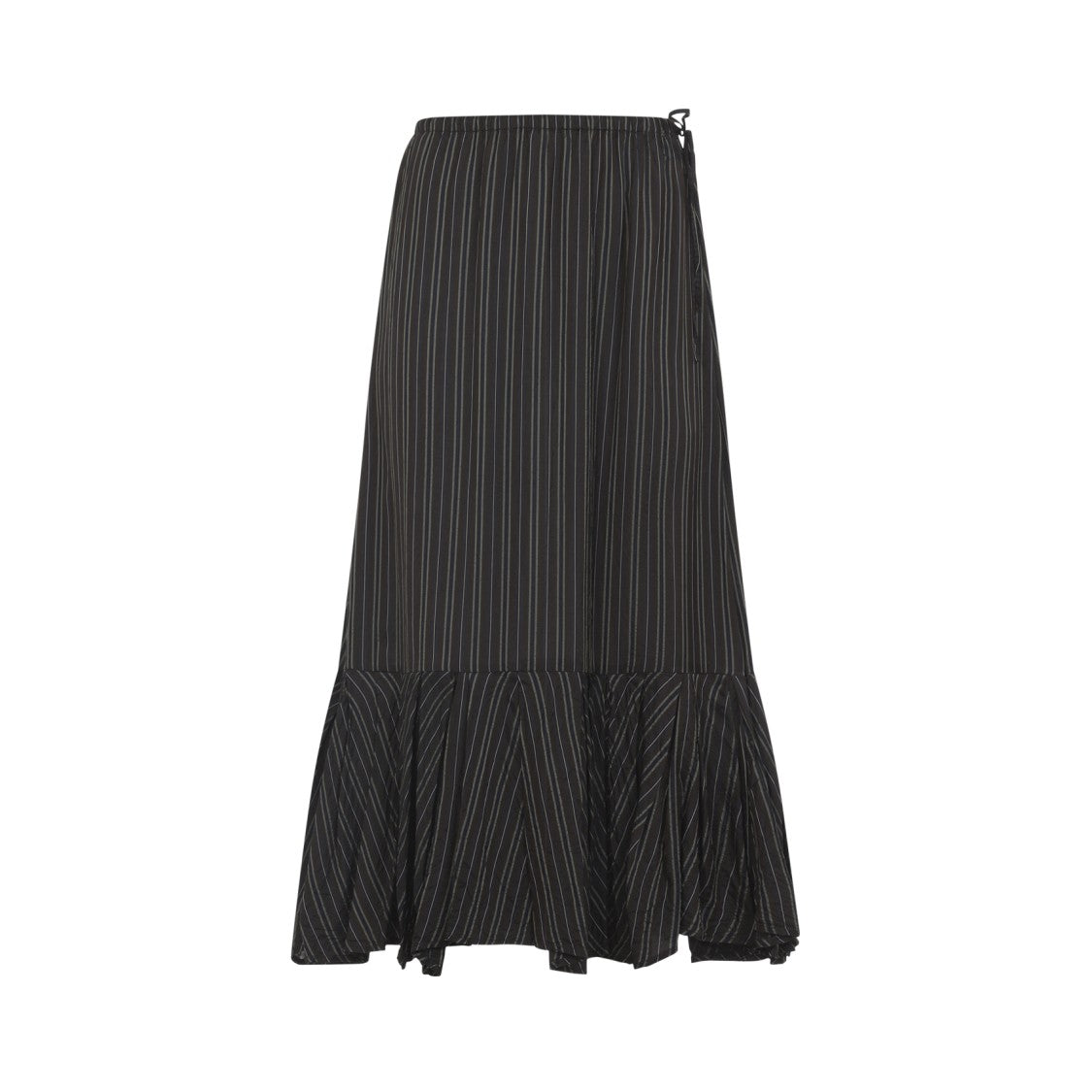 Dries Van Noten Brown Cupro Sprity Skirt
