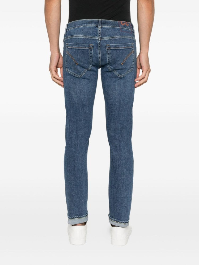 Dondup Classic Straight-Leg Denim Jeans With Five-Pocket Design