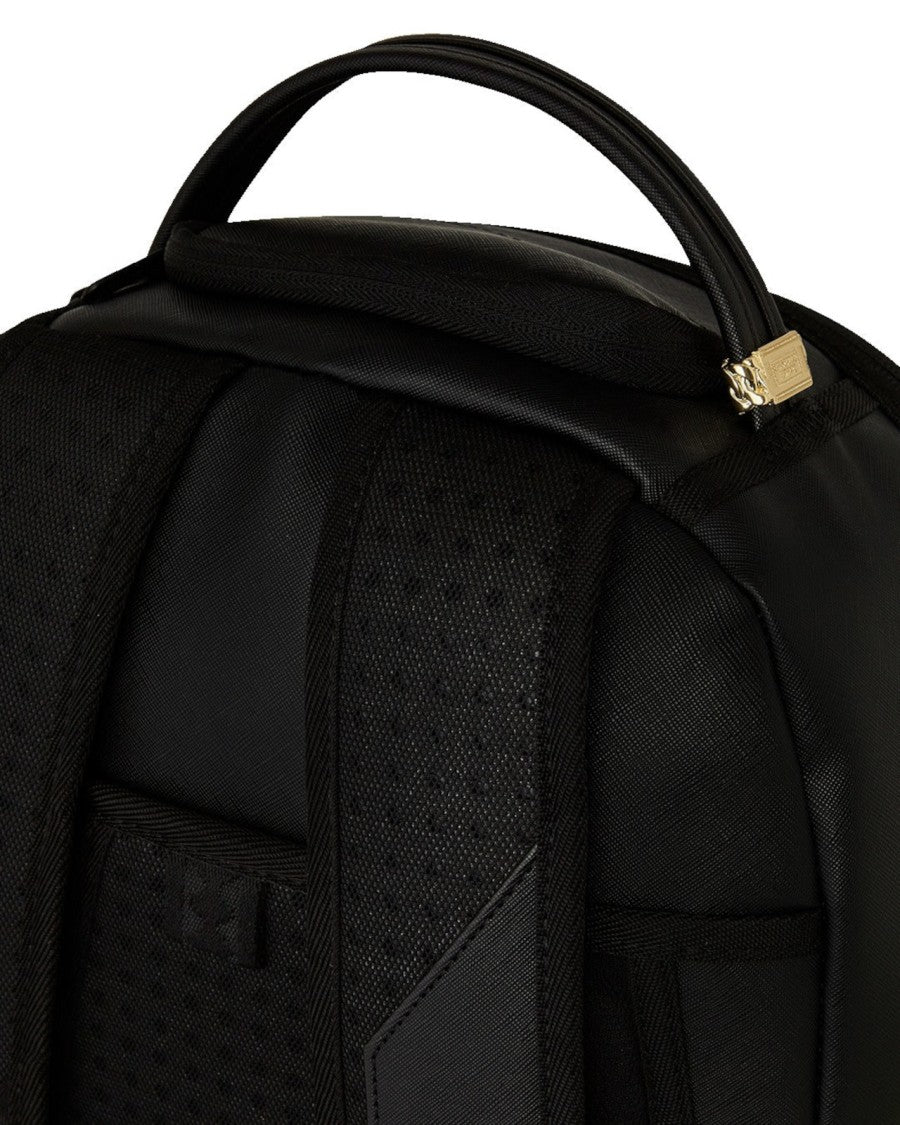 Sprayground Black Graphic Backpack With Ergonomic Design