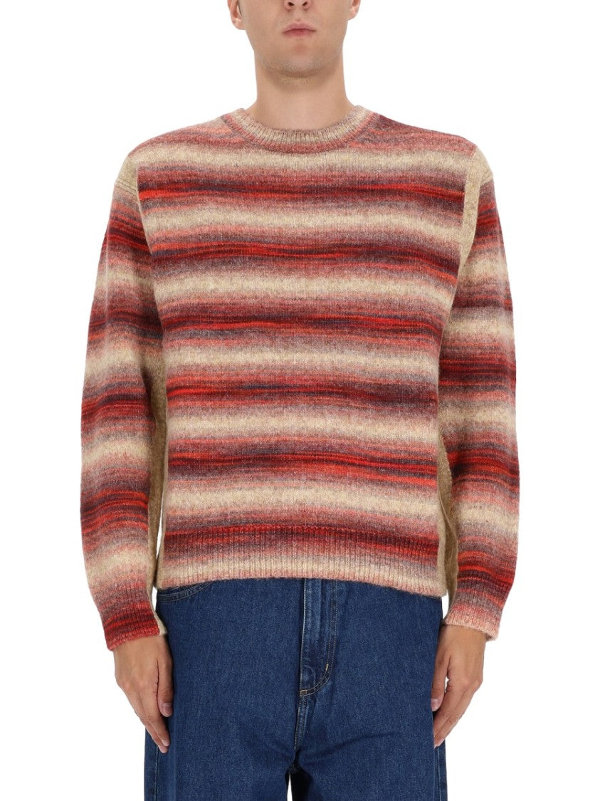Paul Smith Horizontal Stripe Knit Sweater In Shades