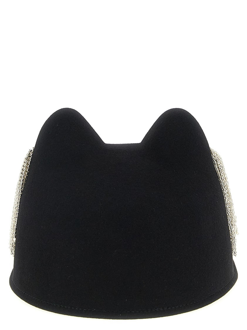 Maison Michel Jamie Hat With Crystals