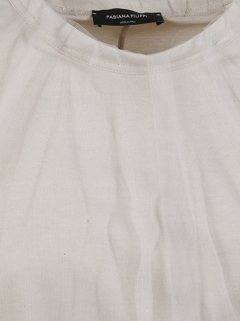 Fabiana Filippi Layered Shirt With Sheer Outer Layer