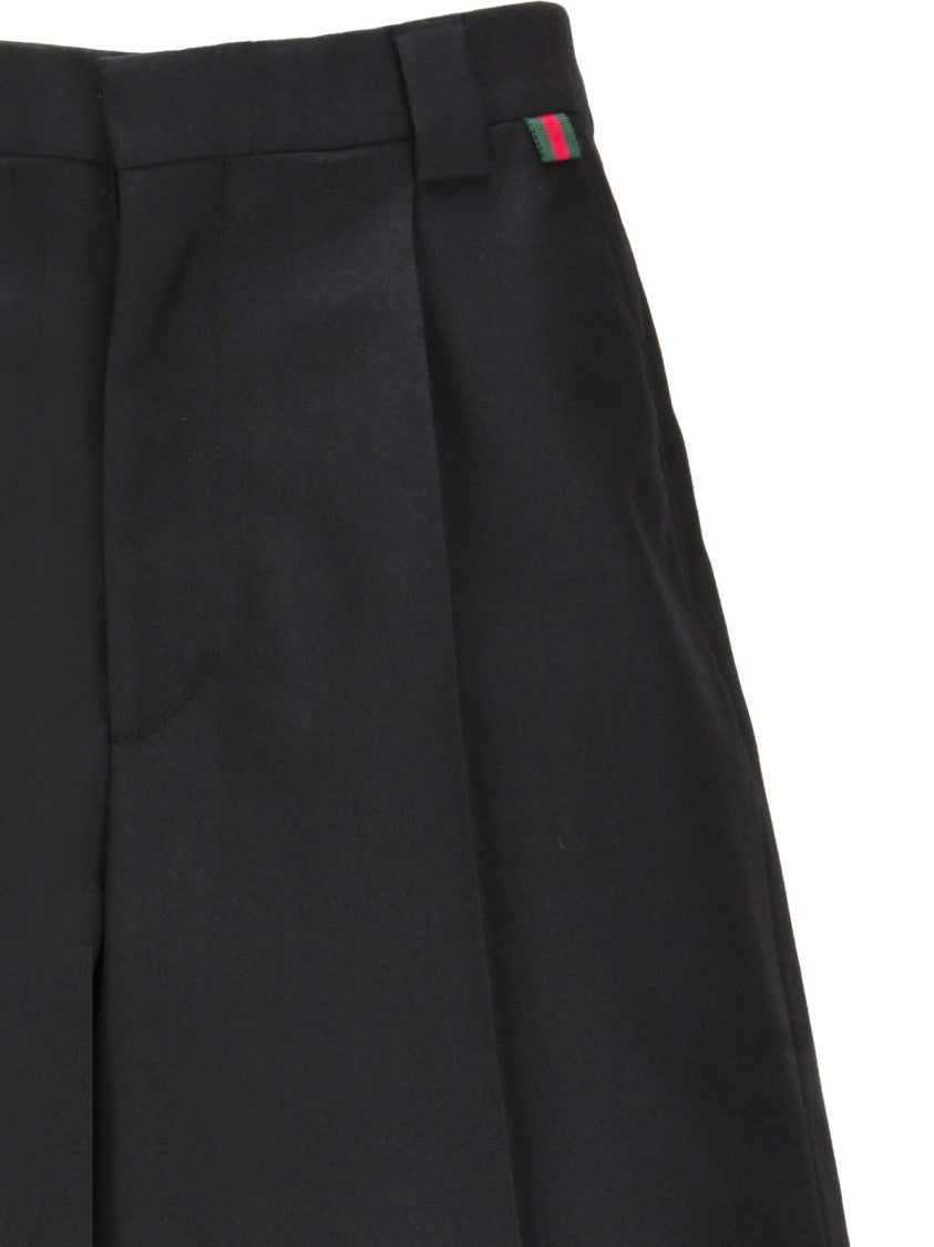 Gucci Wool Blend Twill Shorts