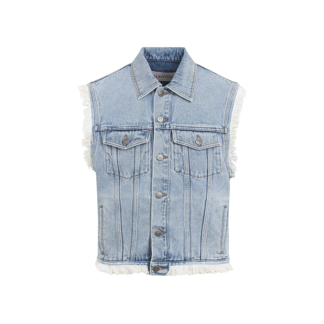 Valentino Blue Denim Vest