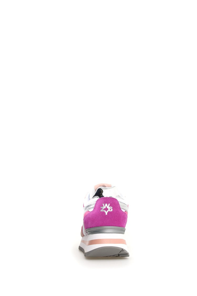 W6yz Technical Fabric And Suede Sneakers