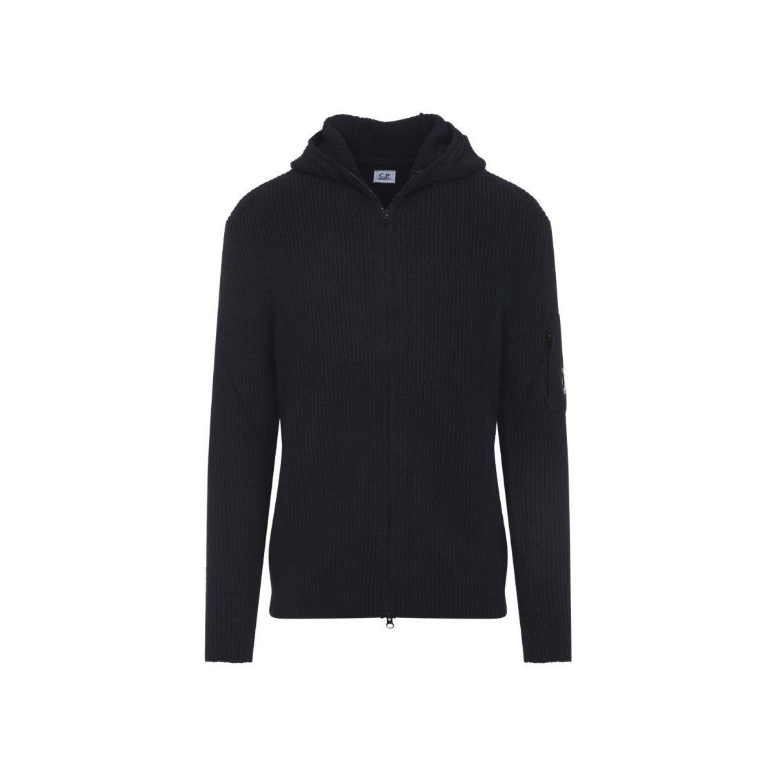 C.P. Company Tailored Hooded Sweater With Zippered Arm Pocket