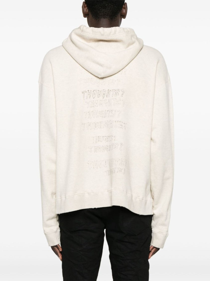 Maison Mihara Yasuhiro Hoodie With Drawstring Hood And Embroidered Detailing