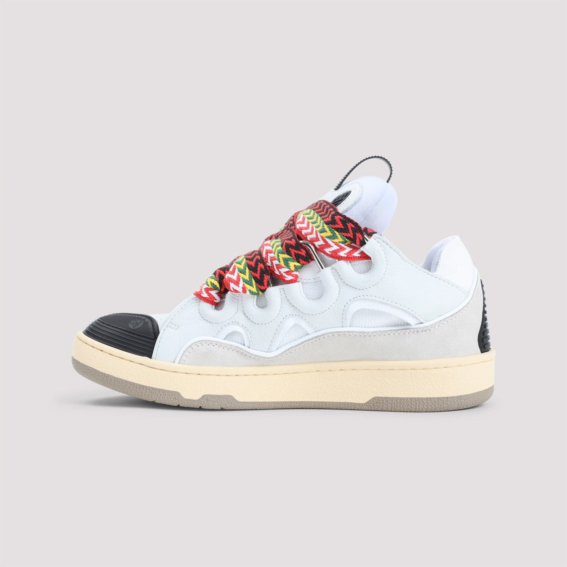 Lanvin Leather Sneakers With Unique Lacing System