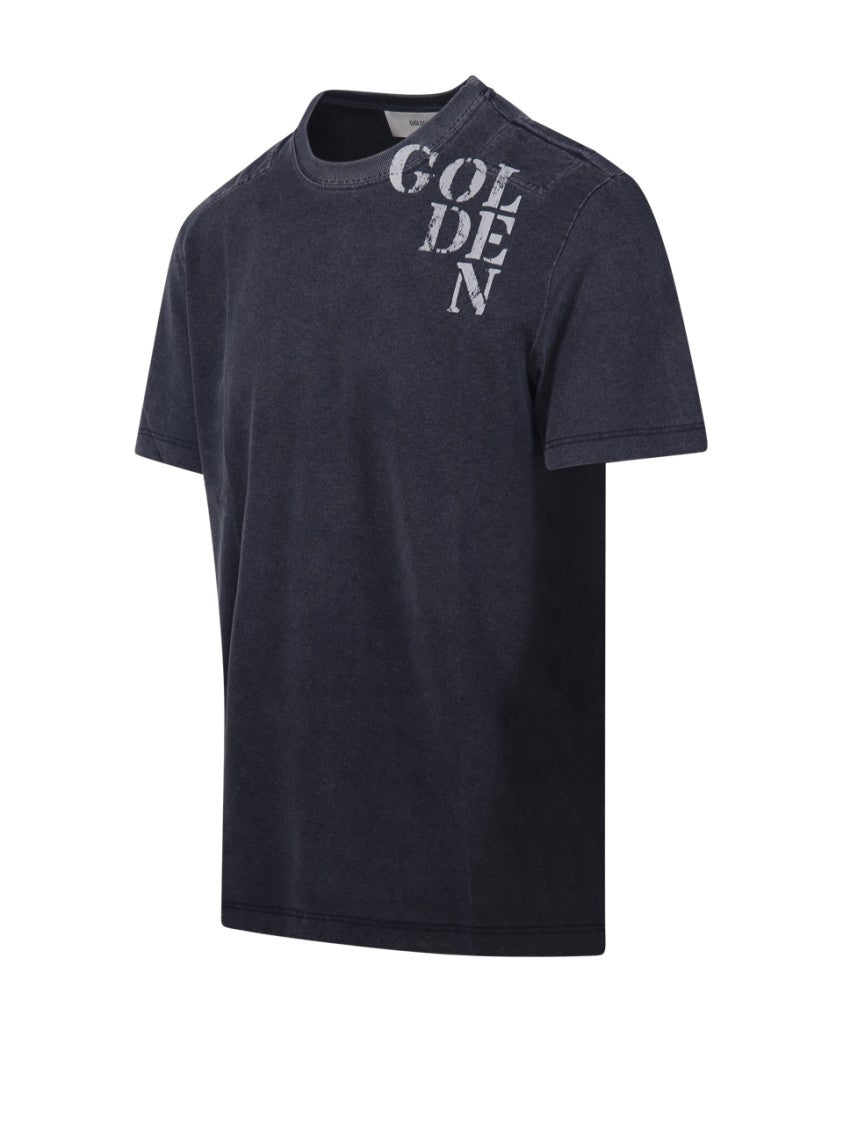 Golden Goose Journey M`S T-Shirt With Floc Print