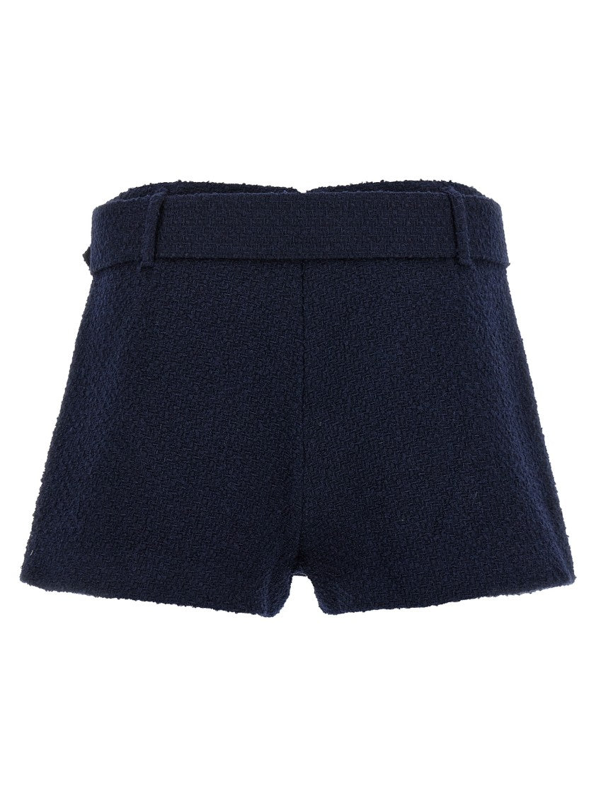 Self-Portrait Bouclé Wool Skort