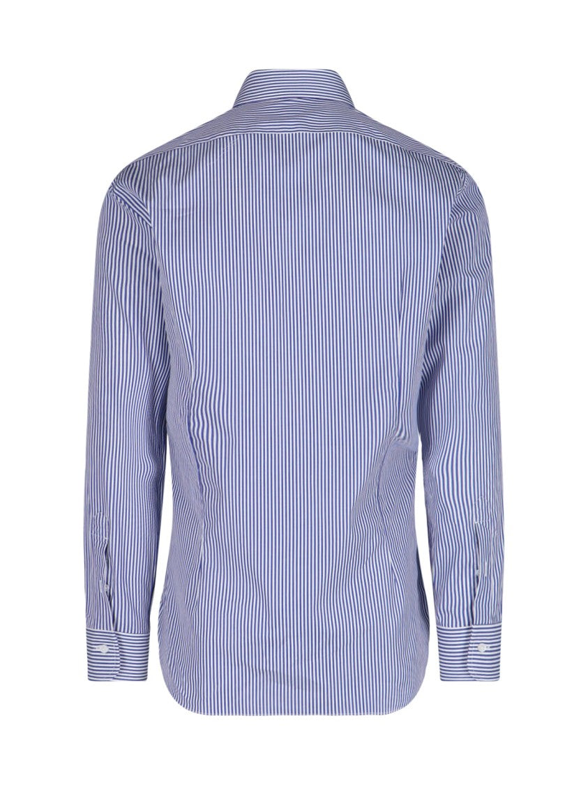 Barba Napoli I' Stripe Shirt – Blue