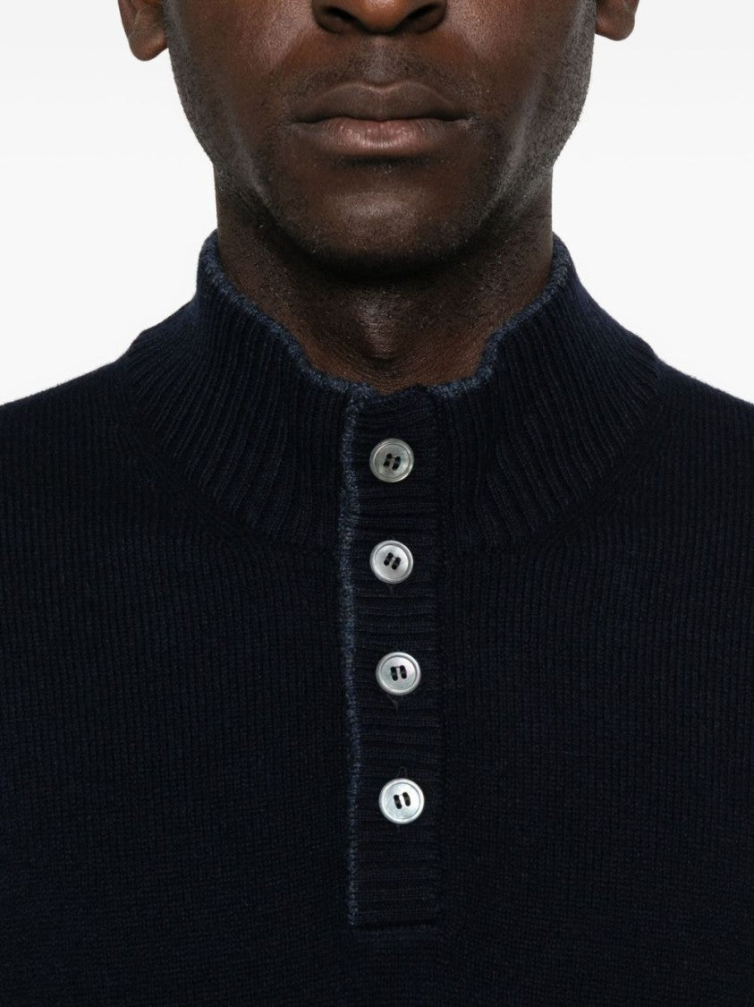 Gran Sasso Timeless Black Knit Pullover With Classic Silhouette