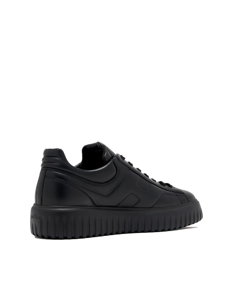 Hogan H-Stripes Black Sneakers