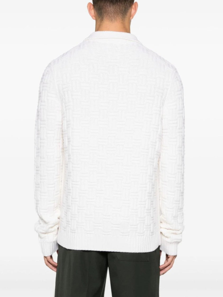 Casablanca Column Stitch Polo Shirt