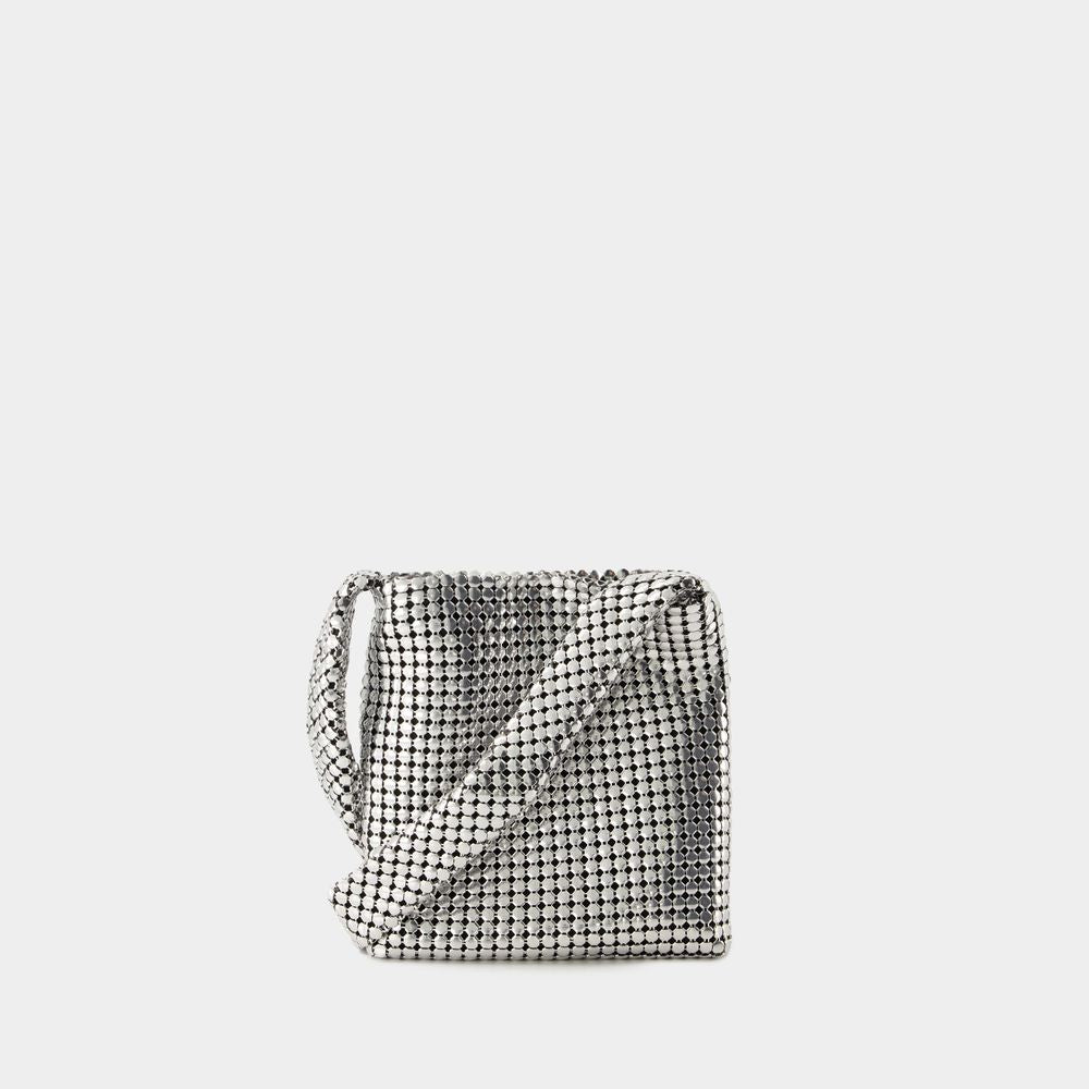 Rabanne Pixel Crossbody - Aluminum - Silver