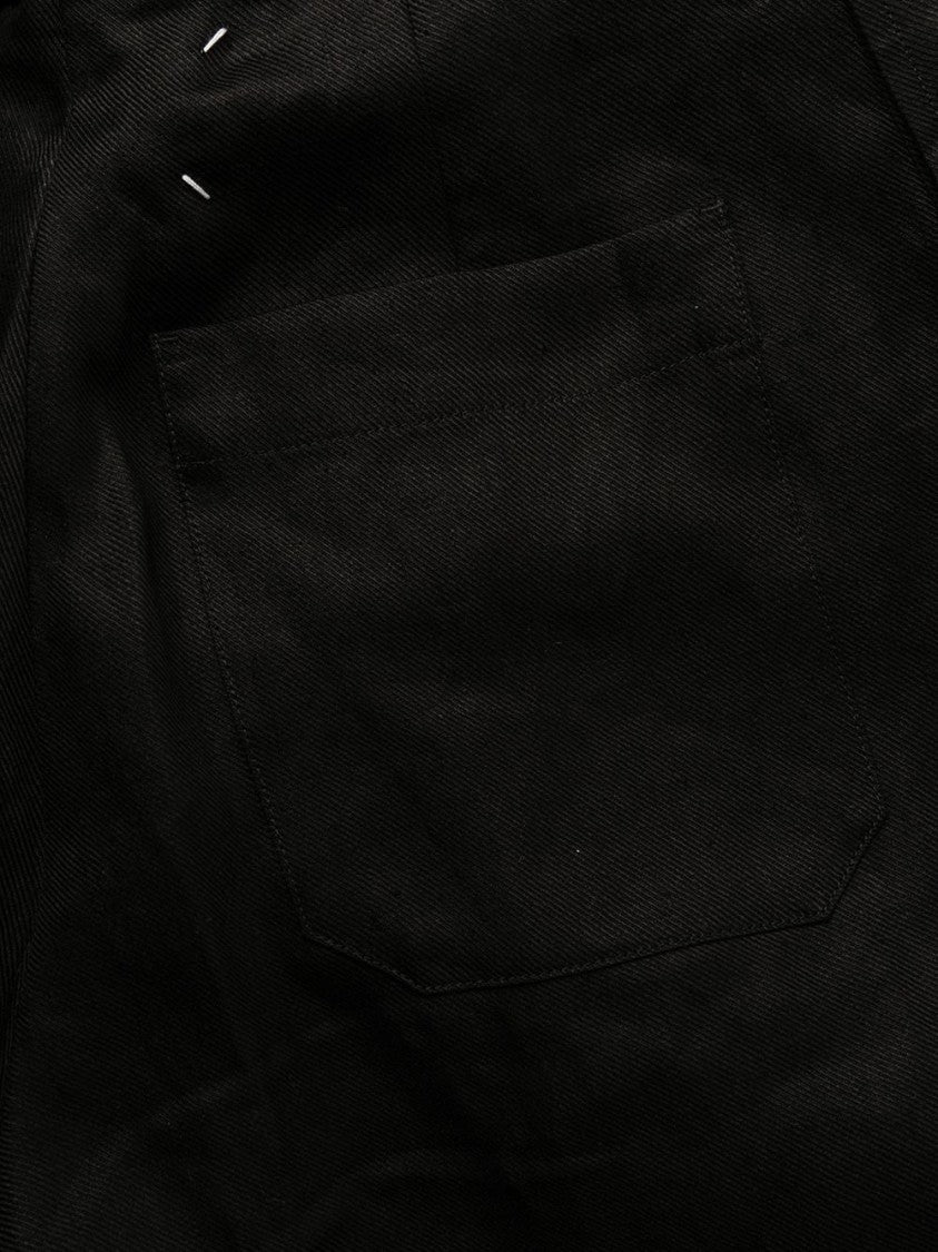Maison Margiela Wide-Leg Trousers With High Waist And Button Details