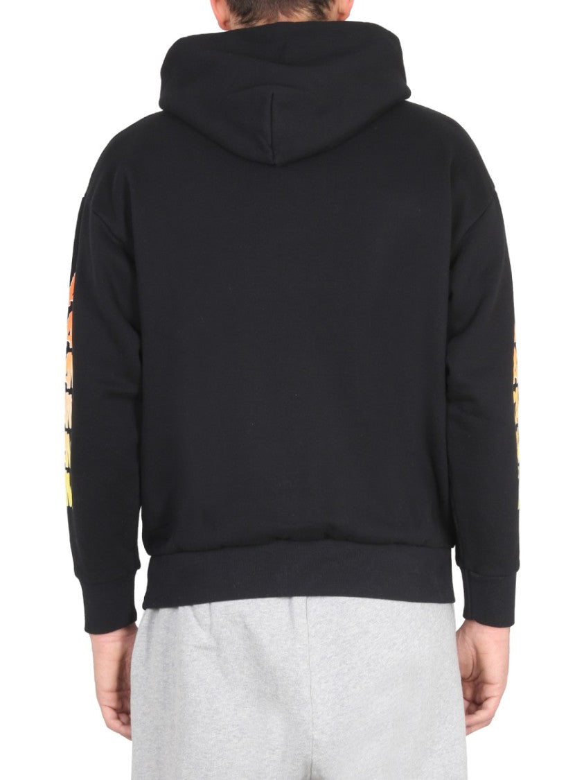 Aries Gradient Logo Print Sweatshirt