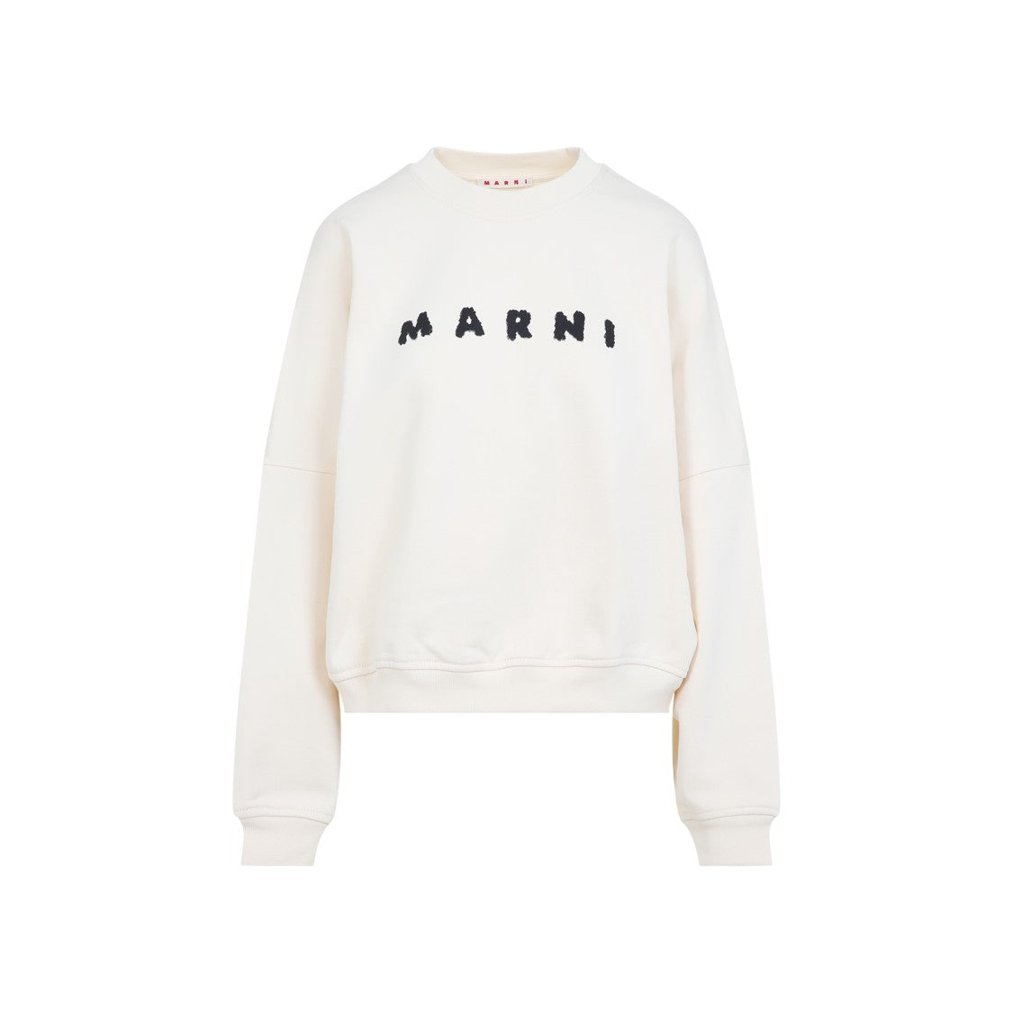 Marni Relaxed Fit White Cotton Sweatshirt