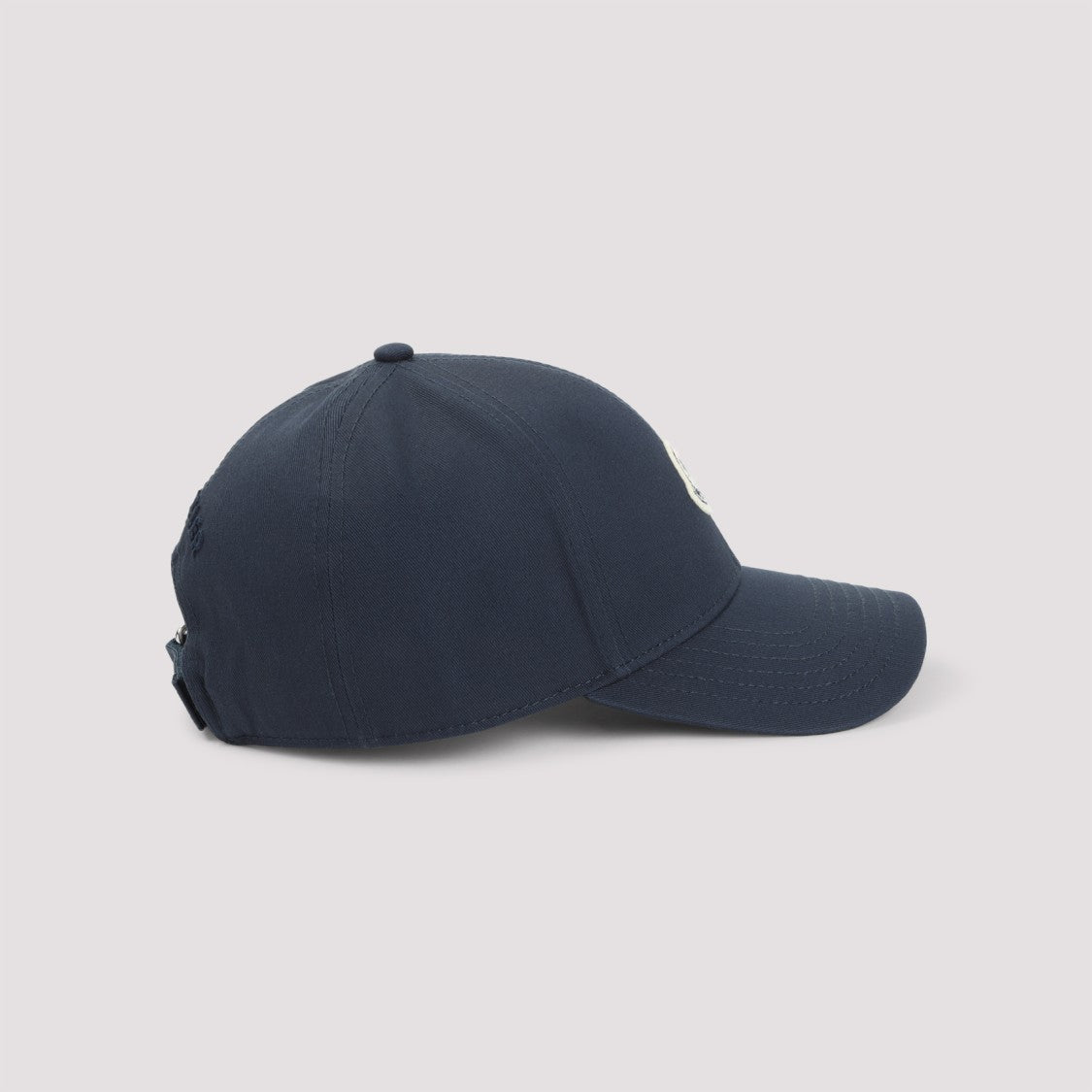 Moncler Classic Navy Baseball Cap With Front Logo Patch
